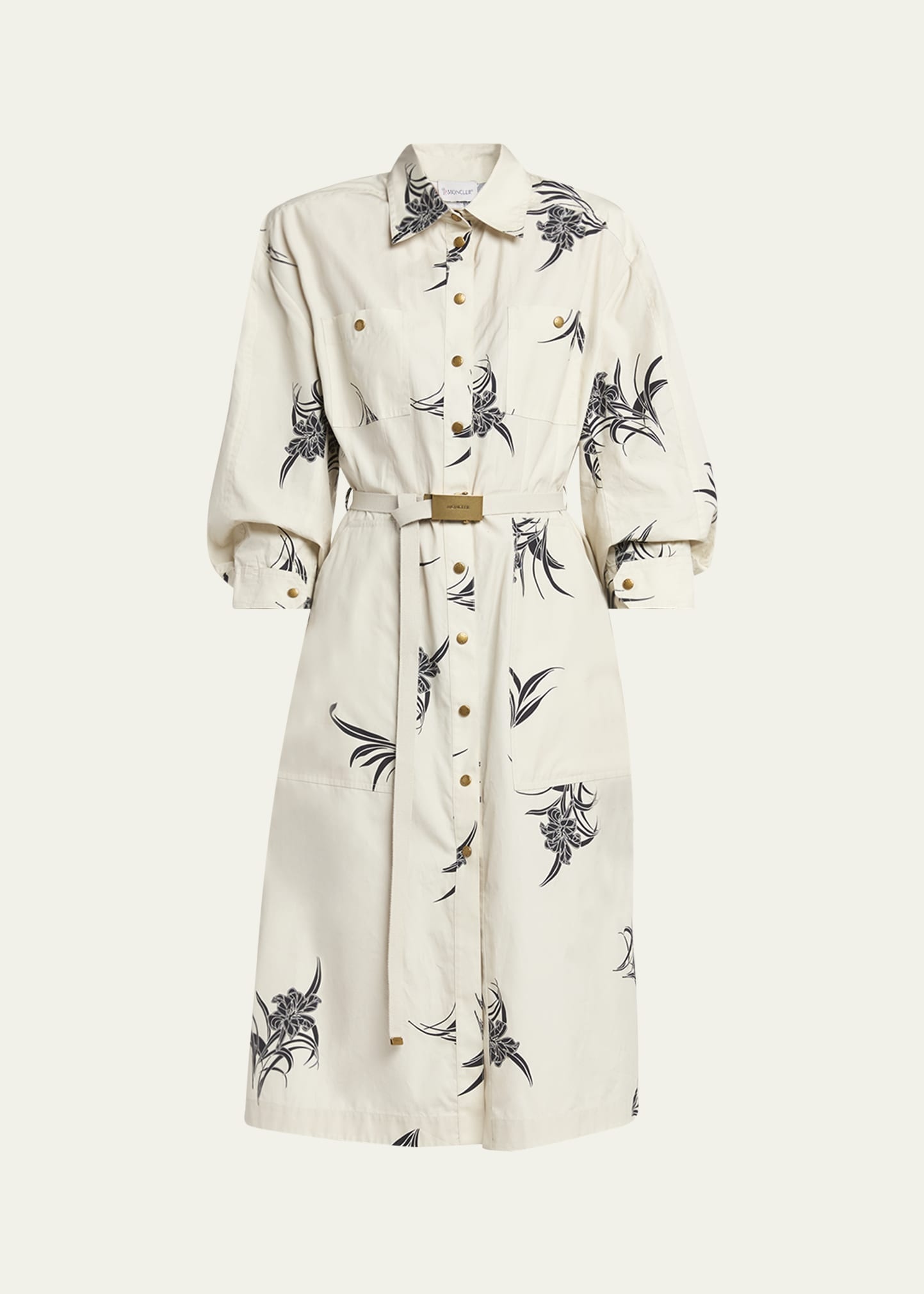 Printed Shirtdress - 1