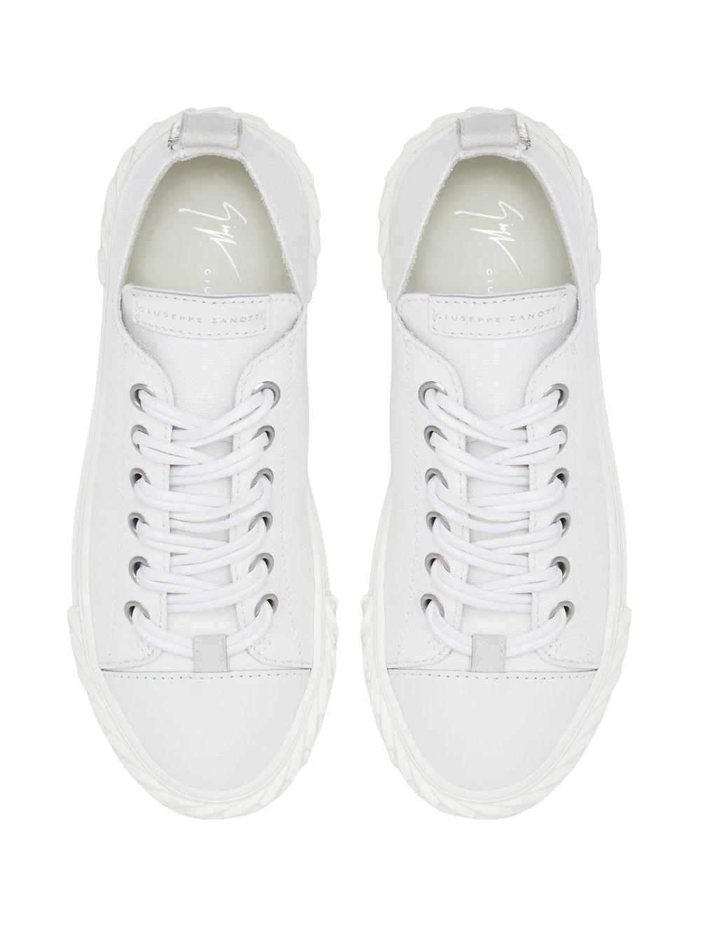 croc embossed sneakers - 4