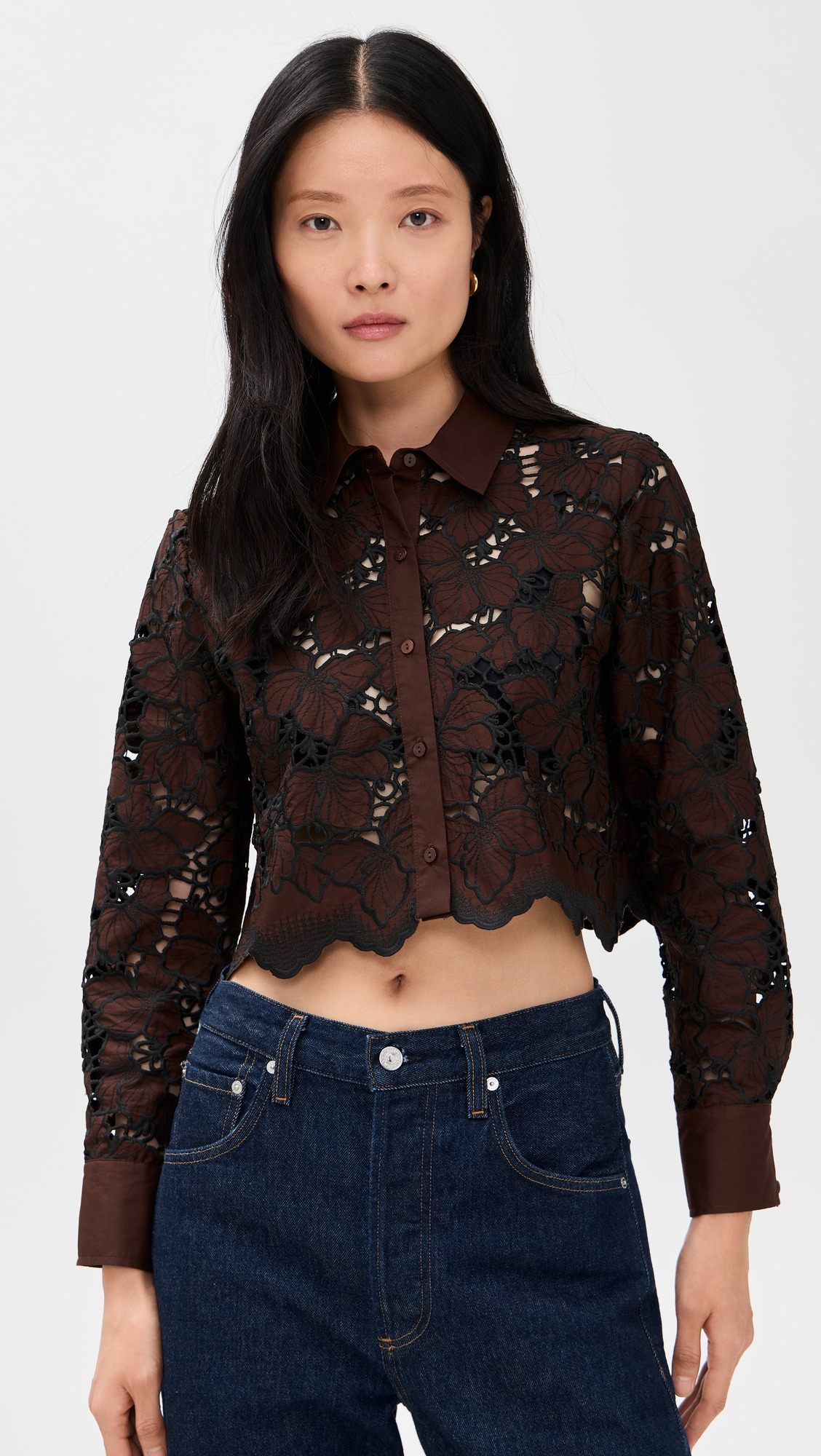 Seychelle Cropped Button Down - 6
