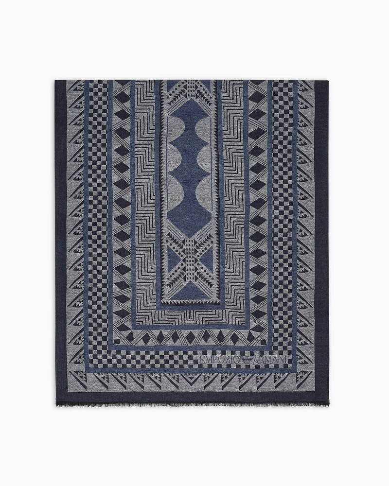 STOLE IN A TURKISH PATTERNED JACQUARD 1