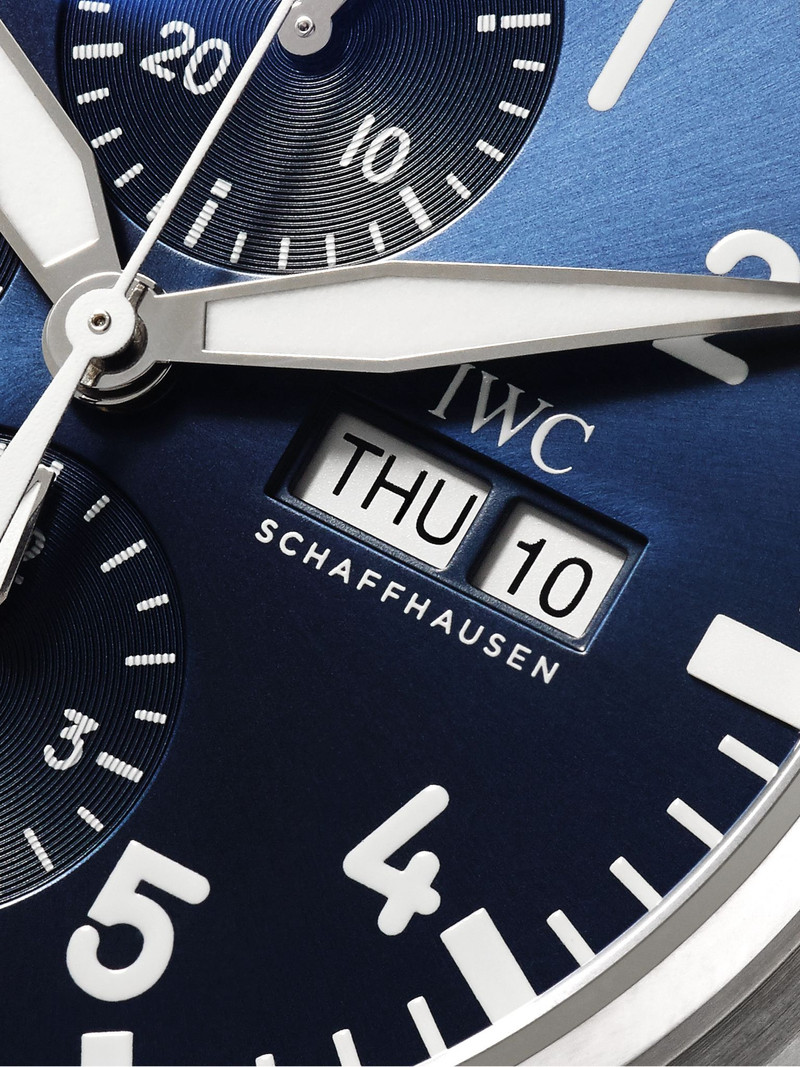 Pilot's Le Petit Prince Edition Chronograph 43mm Stainless Steel Watch, Ref. No. IW377717 Navy 3