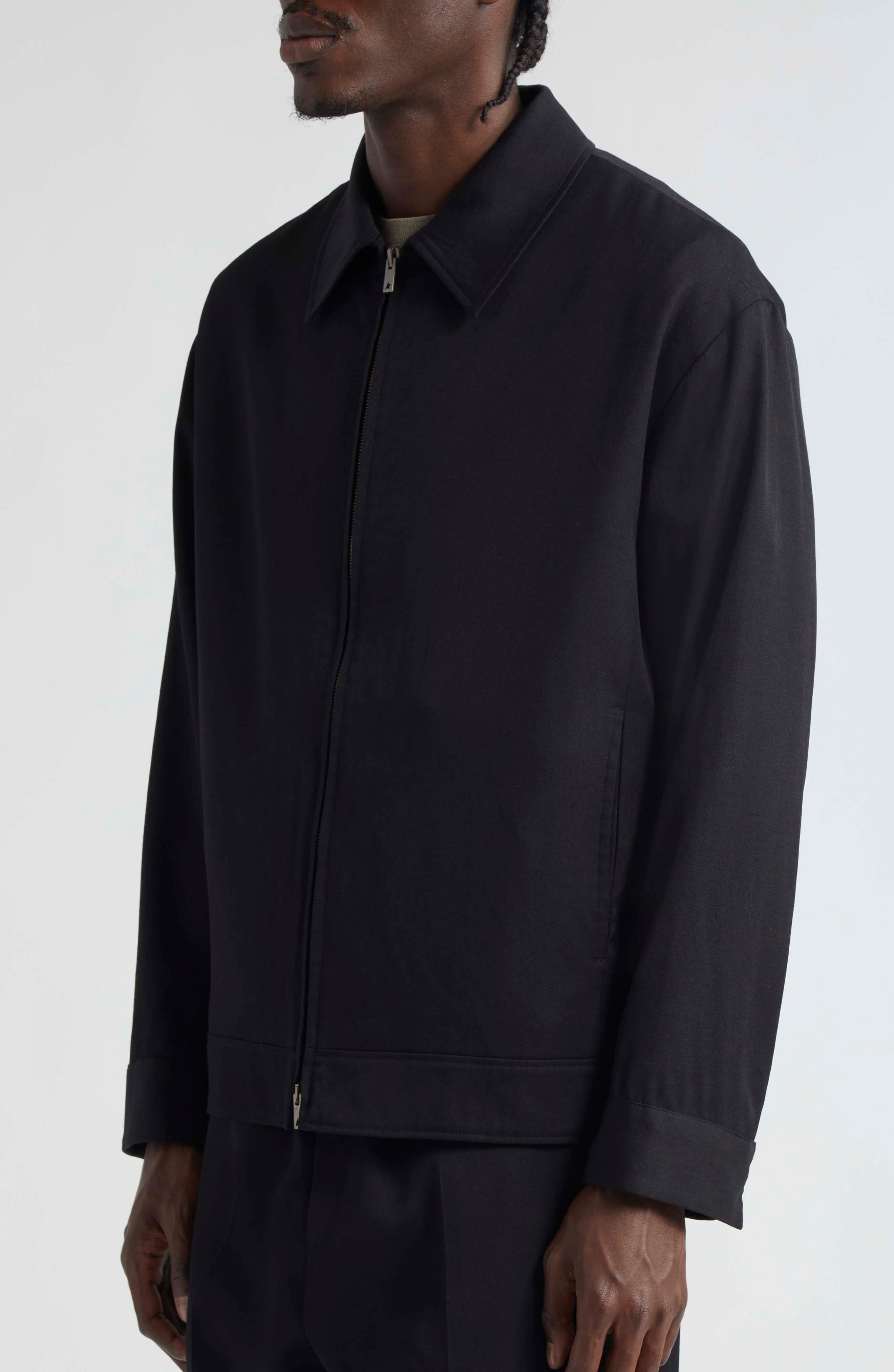 Luther Wool Gabardine Coach's Jacket - 5