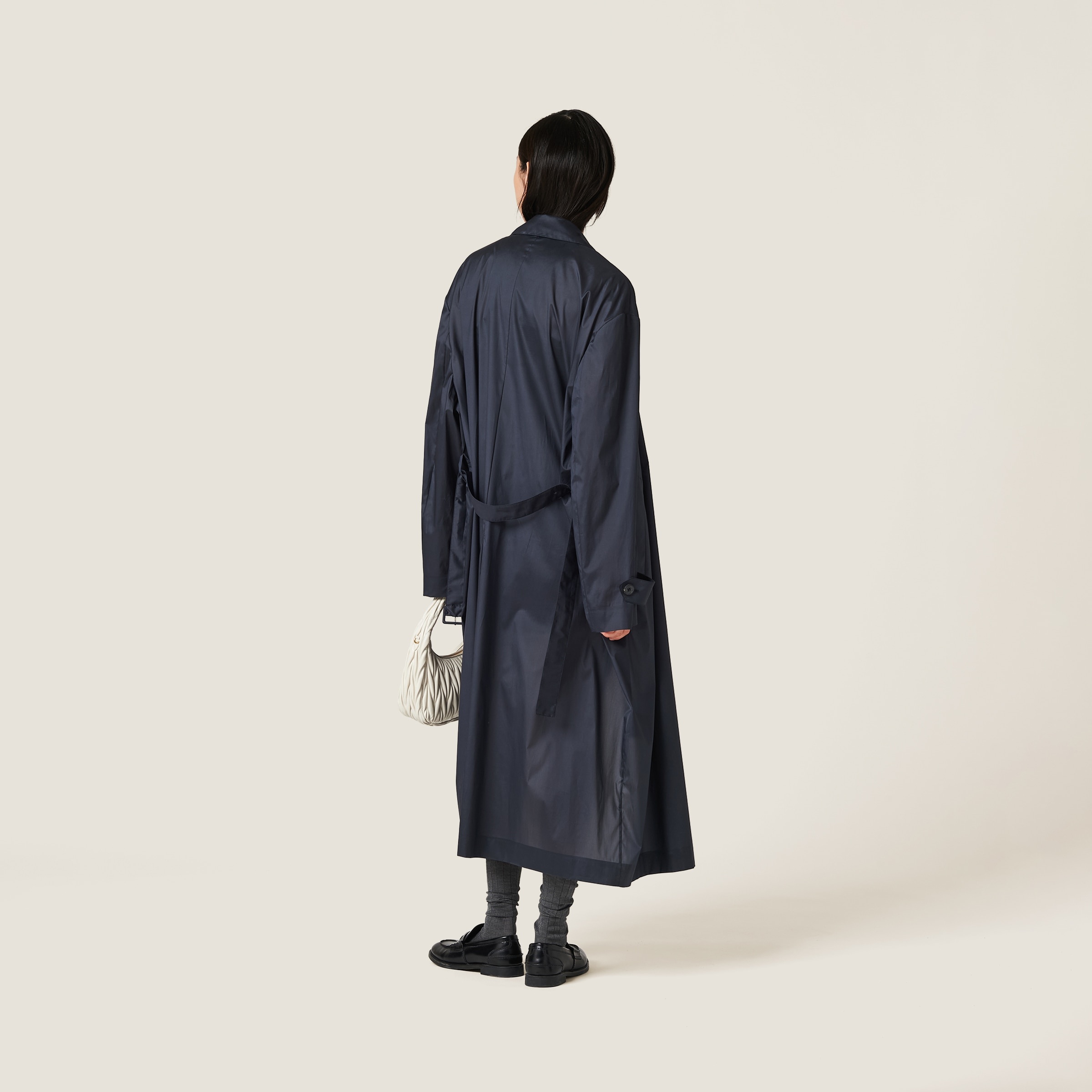 Technical silk coat - 3