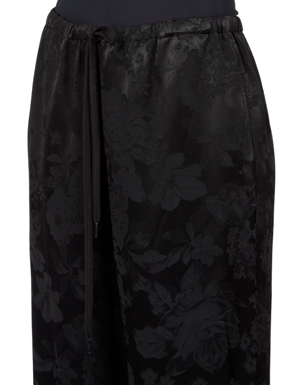 floral-jacquard trousers - 6