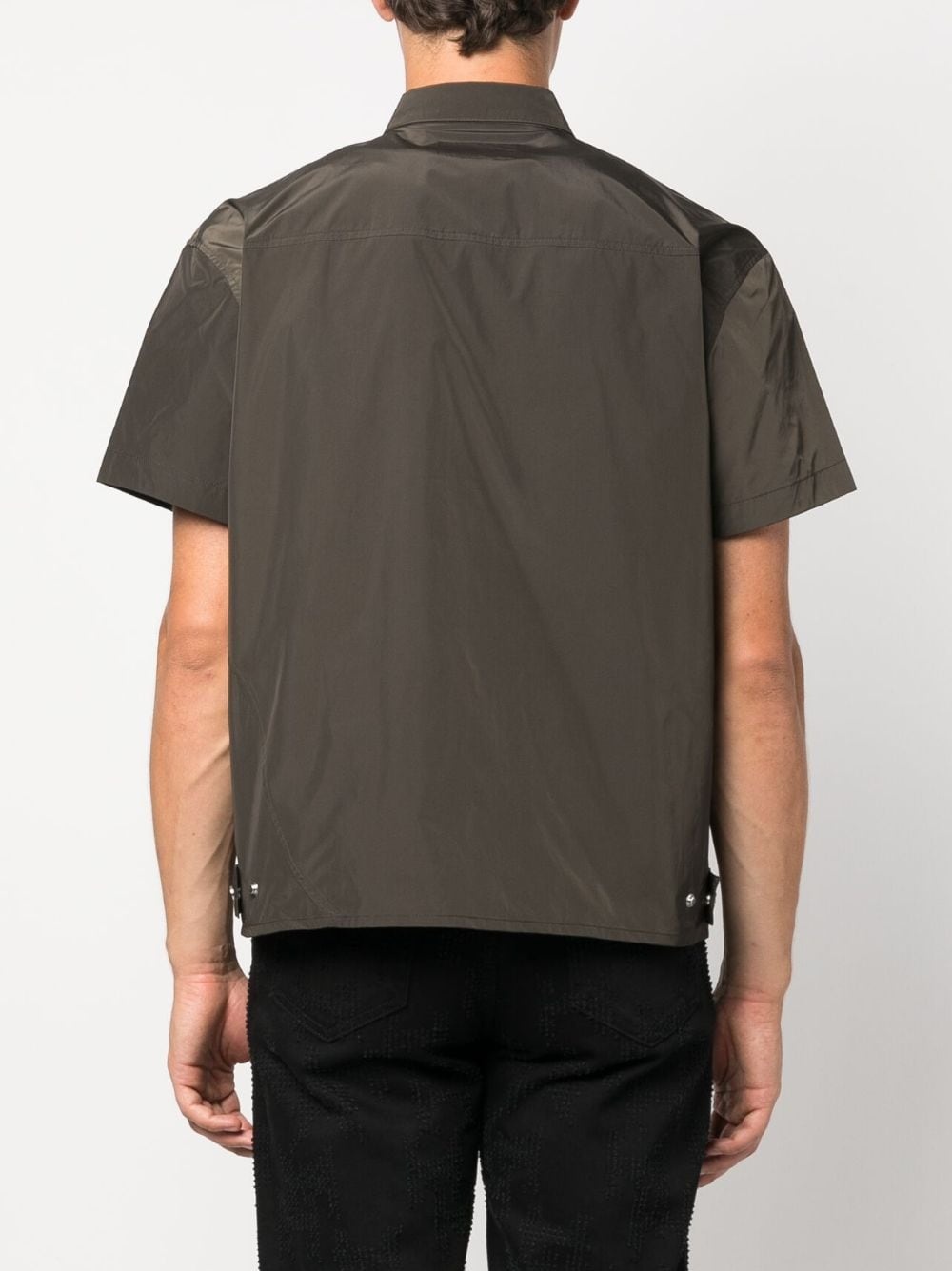 carabiner-detail short-sleeve shirt - 4