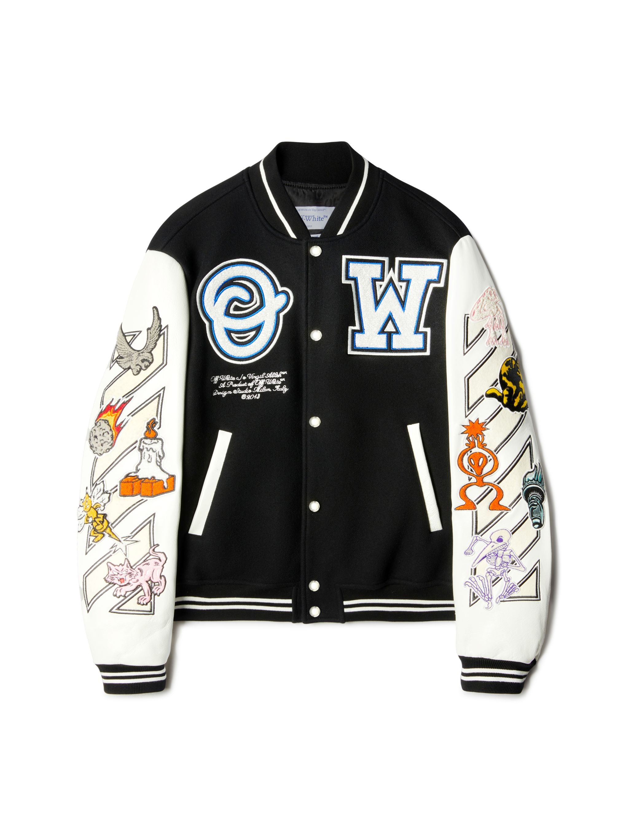 Off-White Off-white™️logic Patch Varsity Jacket