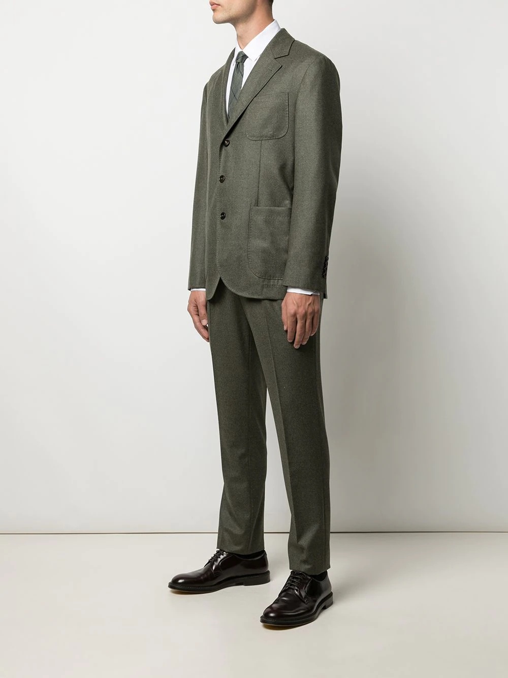 virgin wool single-breasted suit - 3