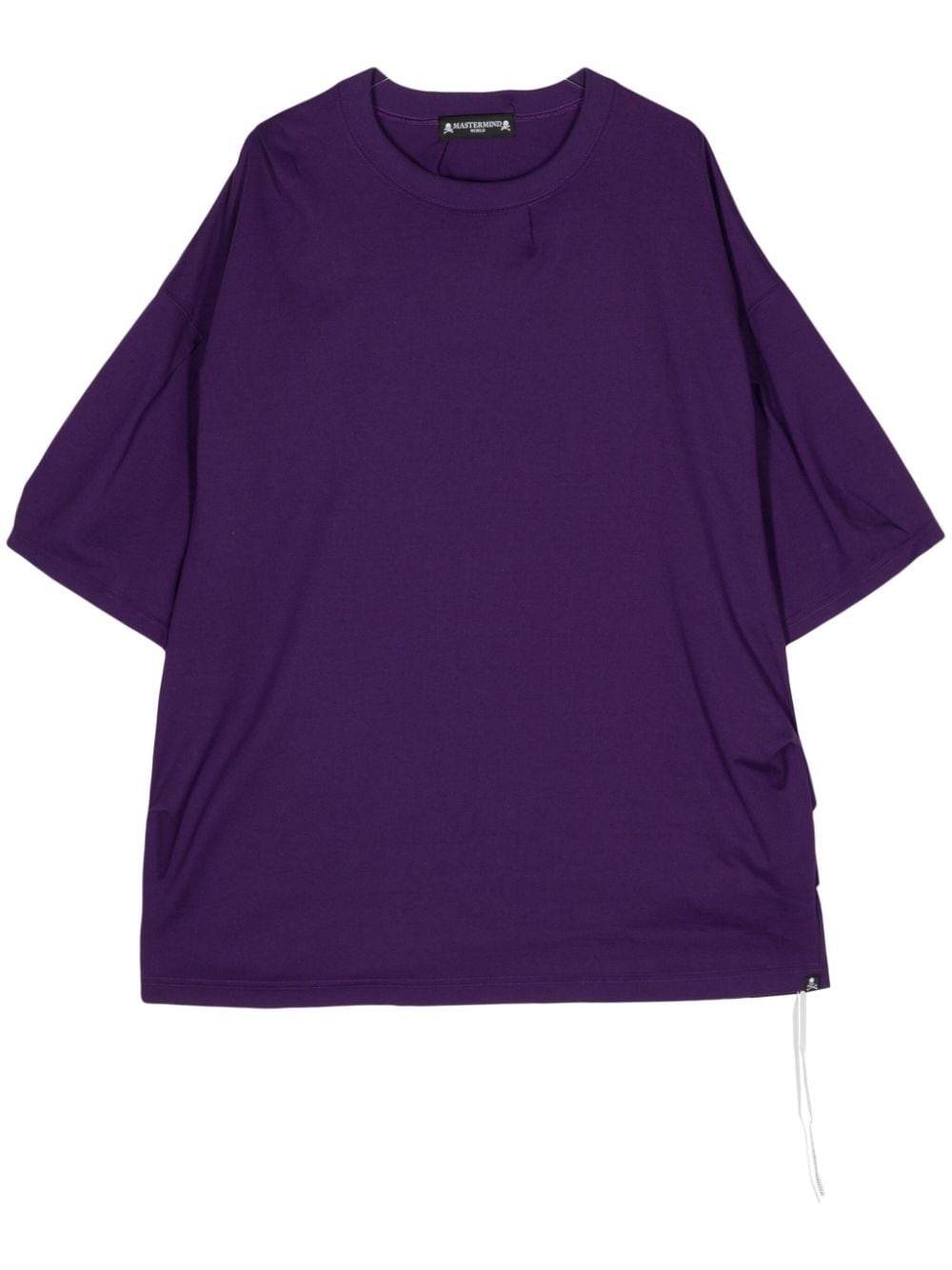 logo-embellished cotton T-shirt - 1