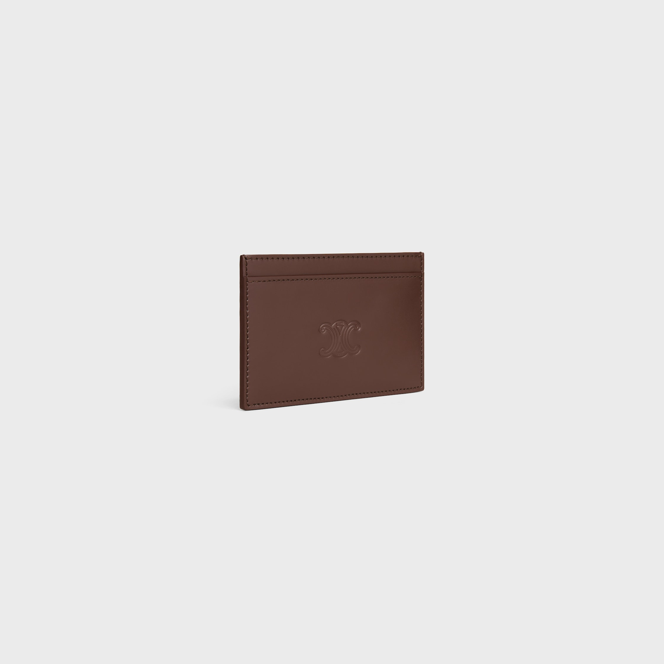 Card holder in Satinated calfskin with triomphe embossed - 2