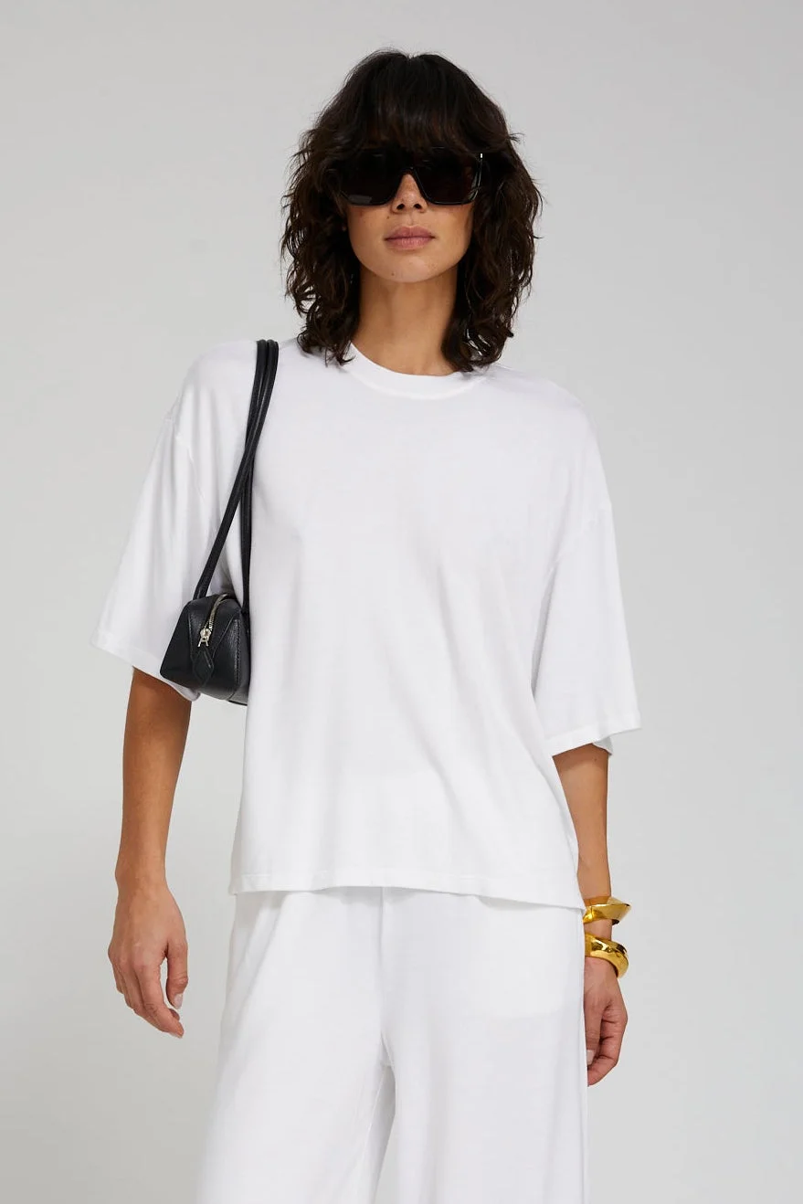 VISCOSE JERSEY BOXY TEE - 1