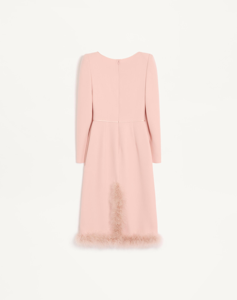 Valentino CADY COUTURE MIDI DRESS WITH FEATHERS outlook