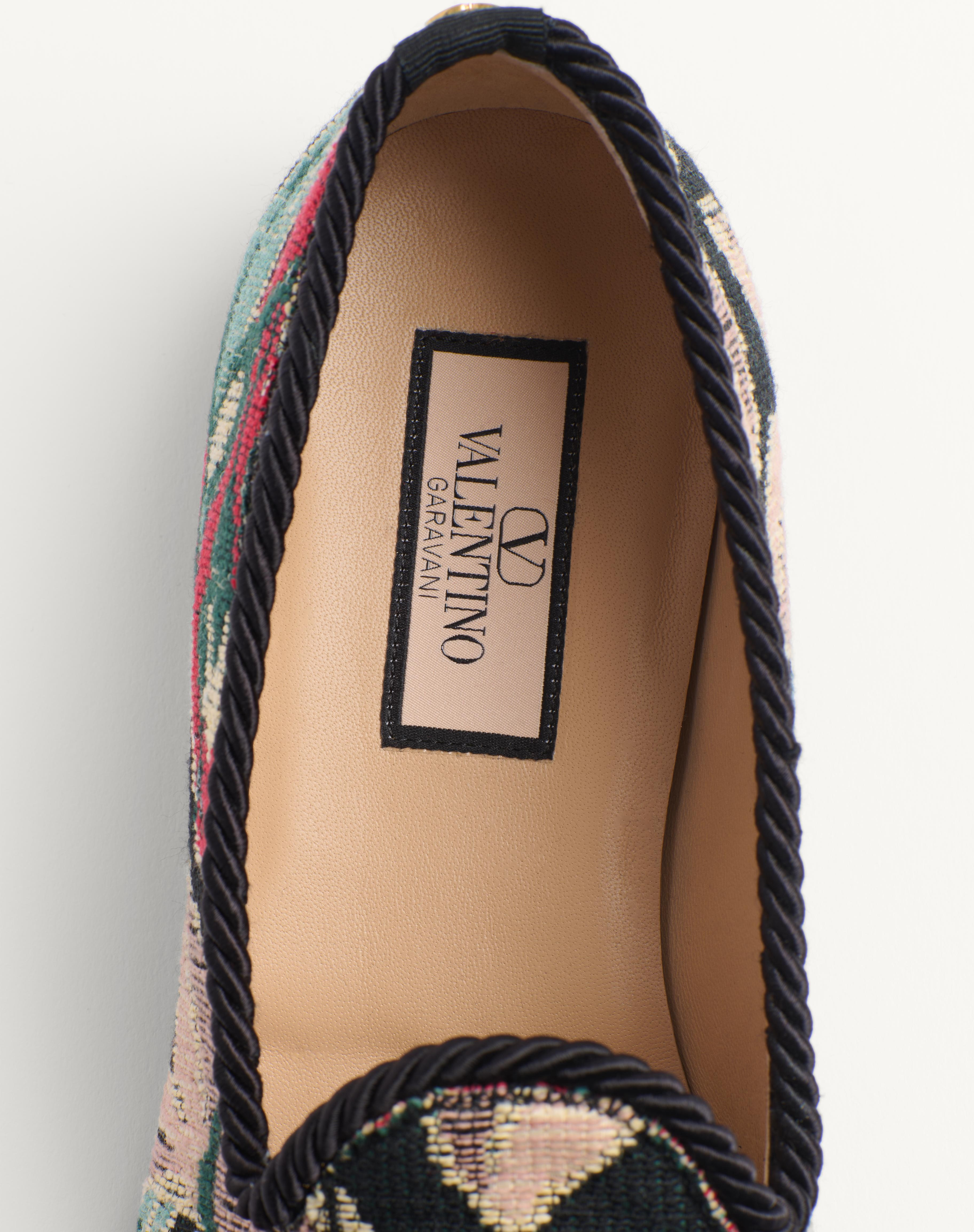 BOWOW LOAFER IN JACQUARD FABRIC - 7