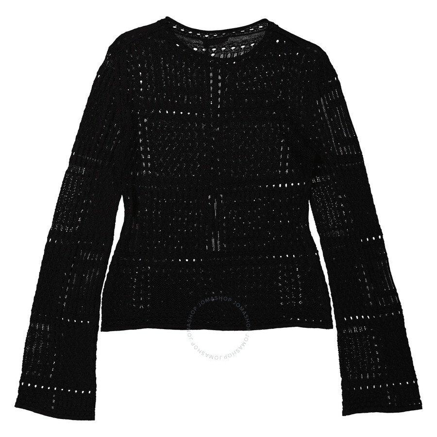 Chloe Ladies Black Knitted Pullover Jumper - 6