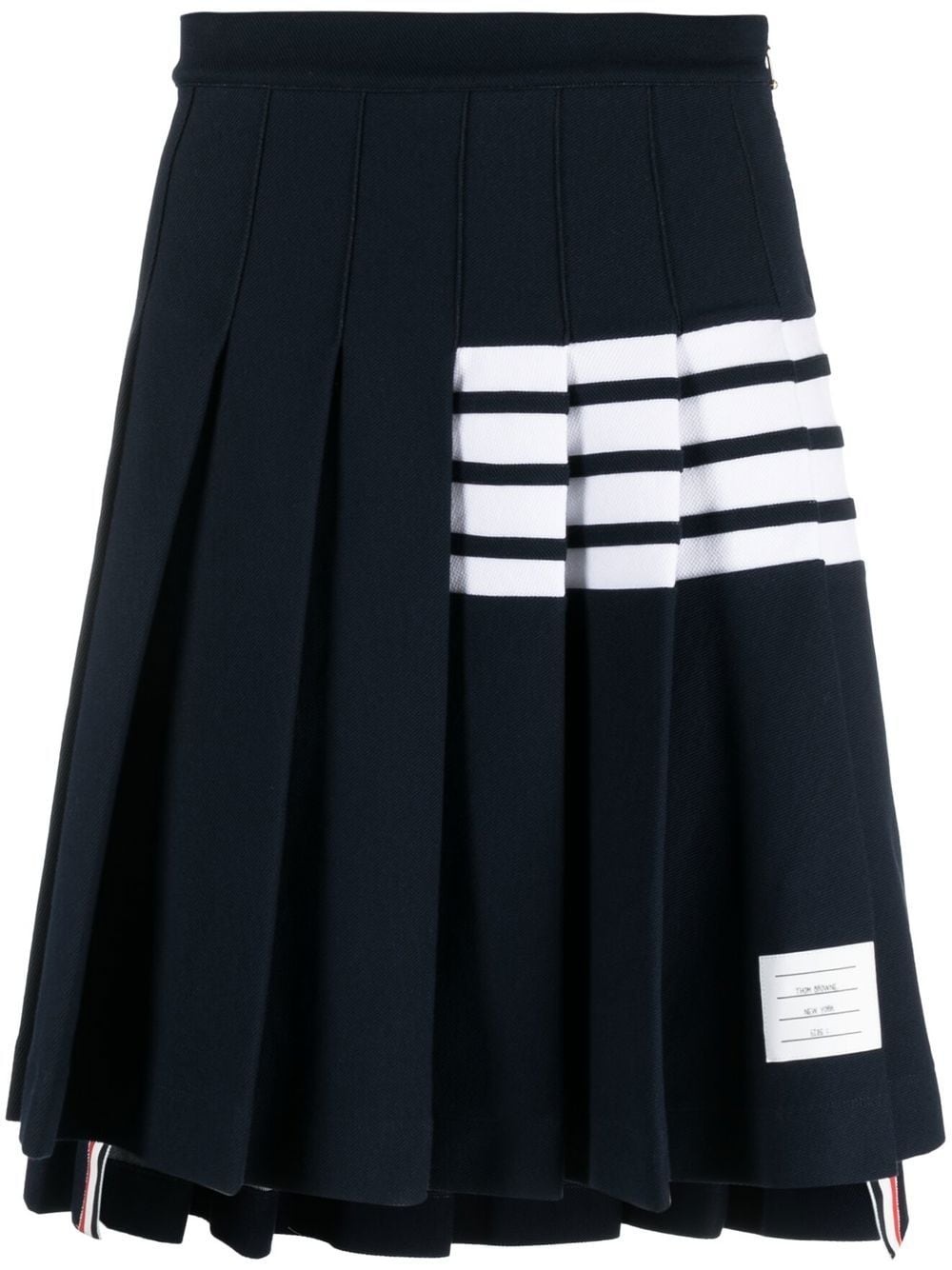 4-Bar stripe pleated skirt - 1