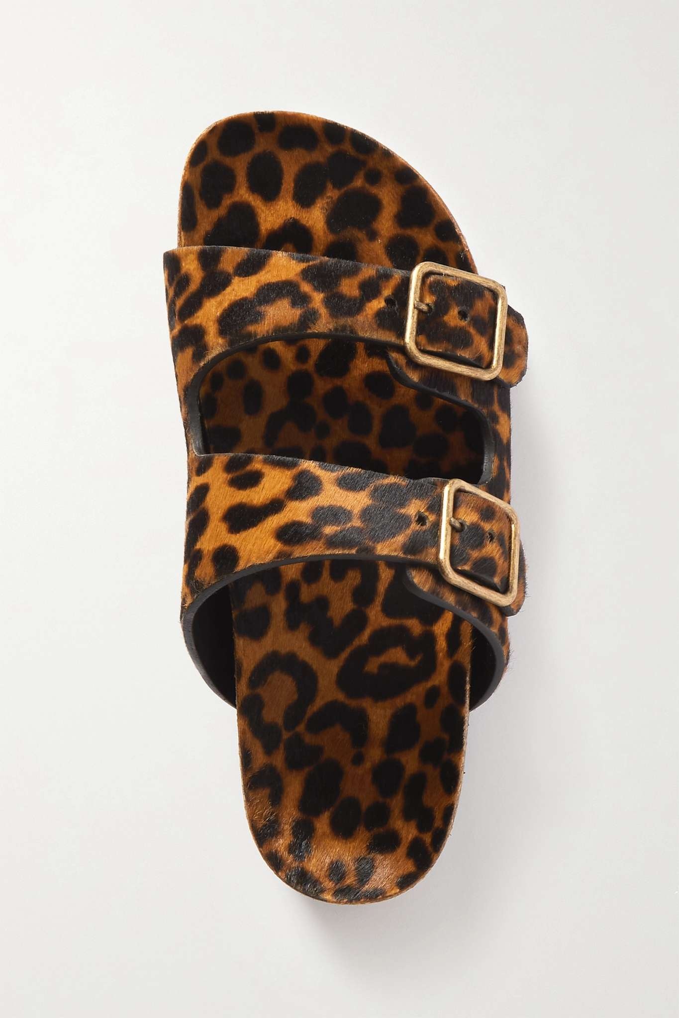 Jimmy leopard-print calf hair sandals - 5