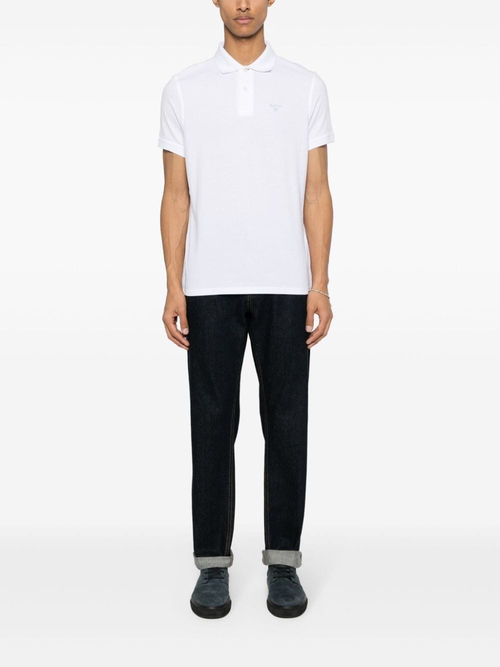 logo-embroidered cotton polo shirt - 2