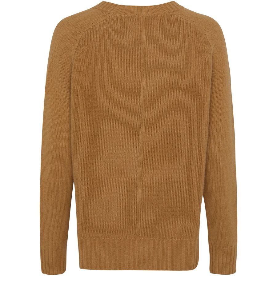 Round neck open sweater - 3