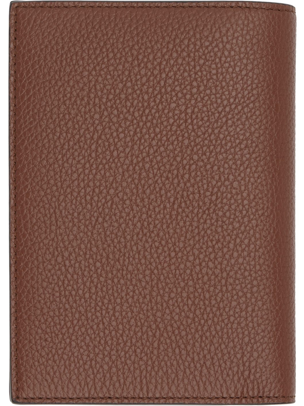 Tan Soft Grain Leather T Line Passport Holder - 2