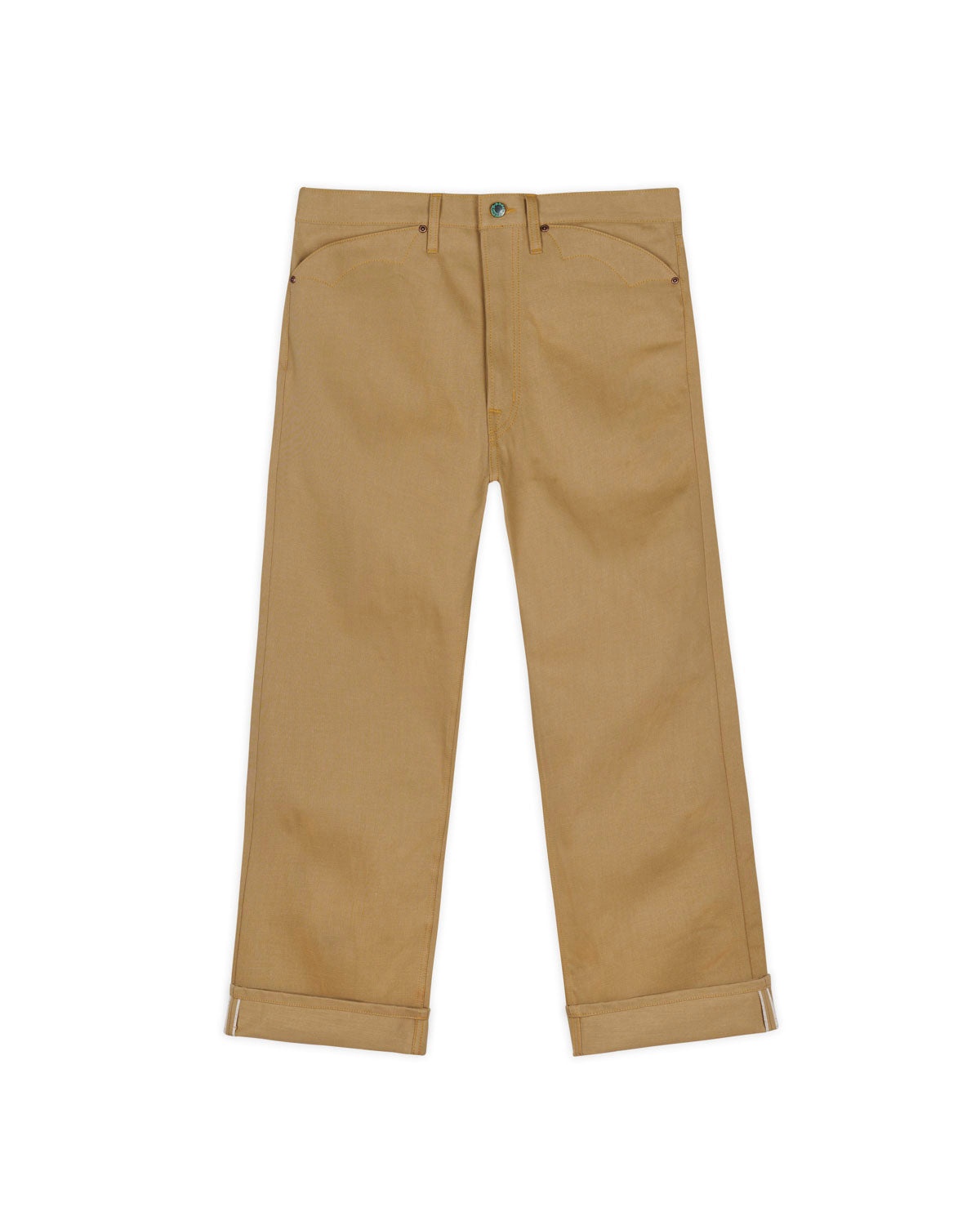 Type 00 13.5oz Selvedge Bull Denim - Tan - 5