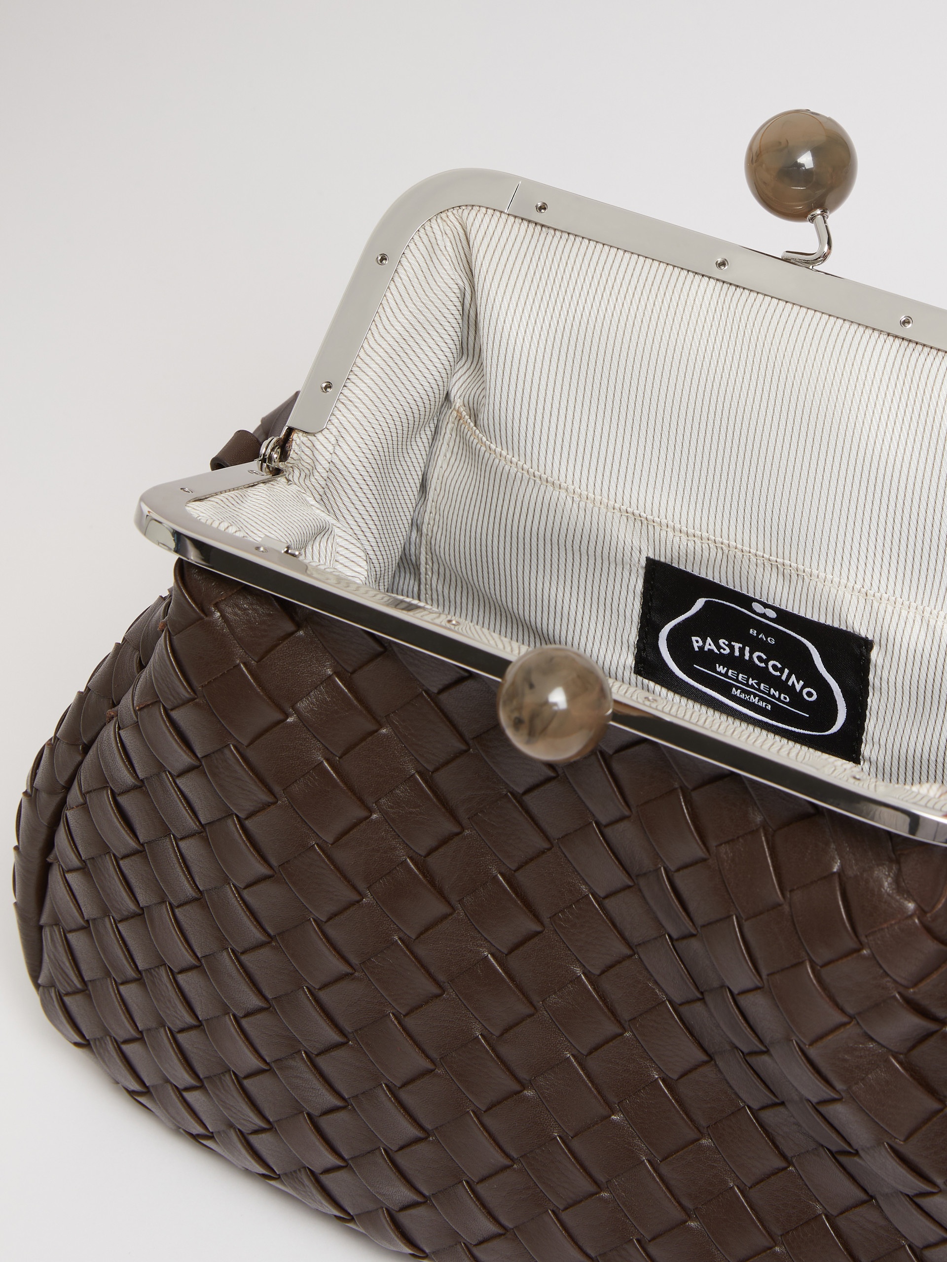 PANCIA1 Medium Pasticcino Bag in woven leather - 6
