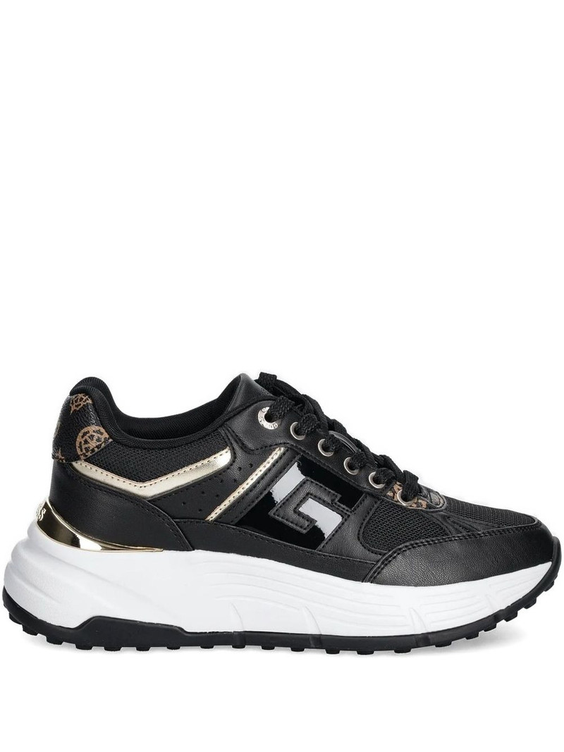 logo-plaque platform sneakers 1