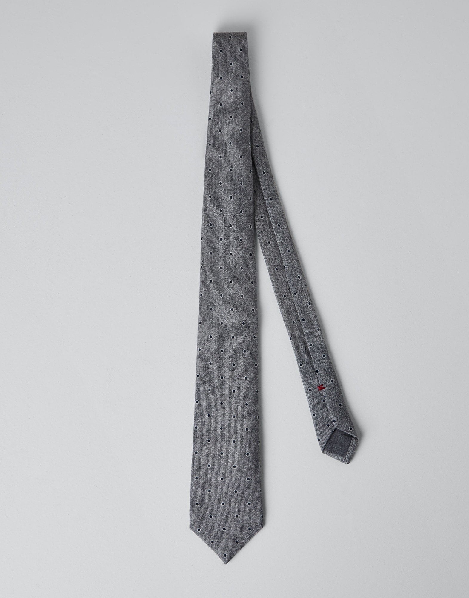 Spotted wool tie - 1