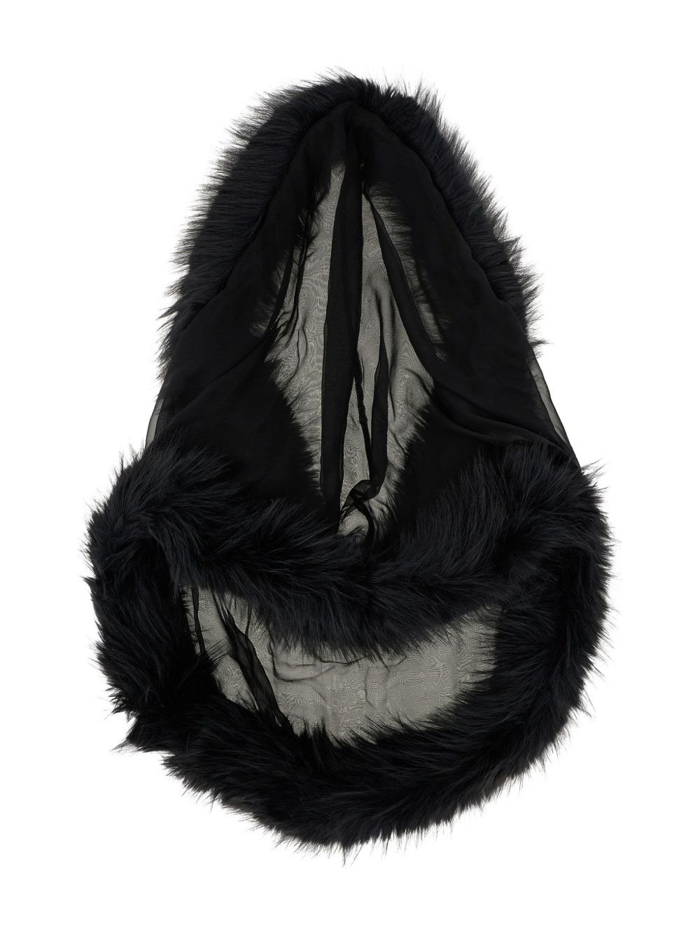 silk chiffon hooded stole - 2