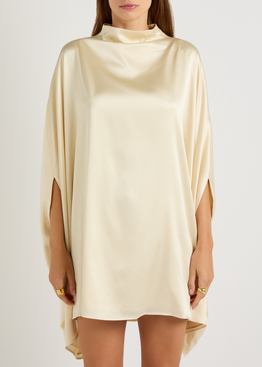 Armarium Miranda Cape-effect Stretch-silk Satin Mini Dress - 2