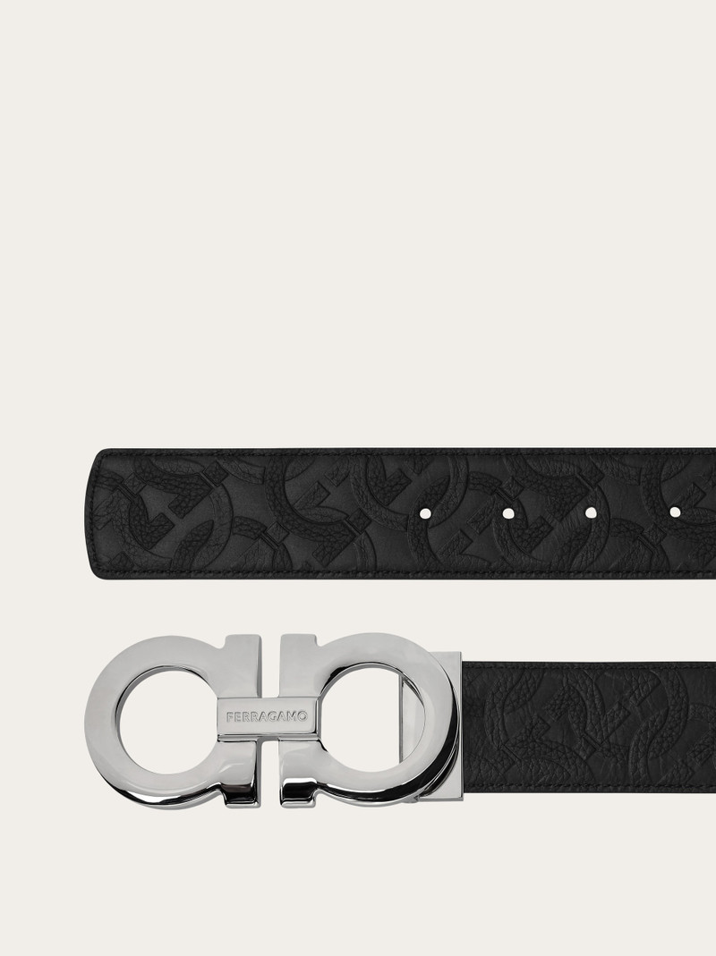 FERRAGAMO Reversible and adjustable Gancini belt outlook