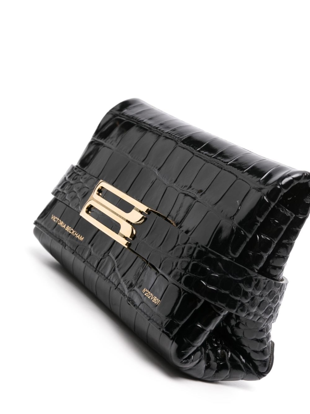 Frame embossed-crocodile crossbody bag - 4