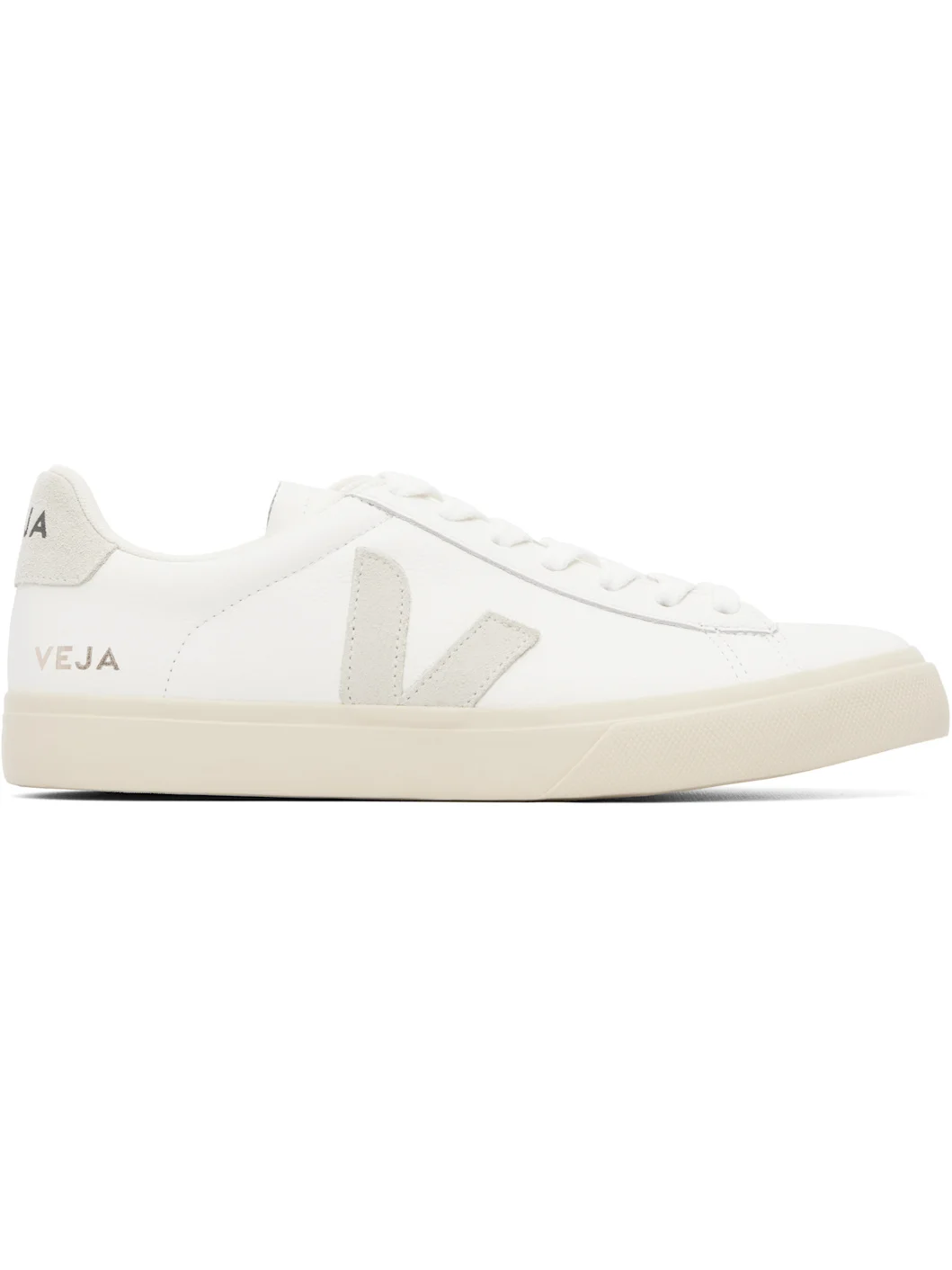 White Campo Leather Sneakers - 1