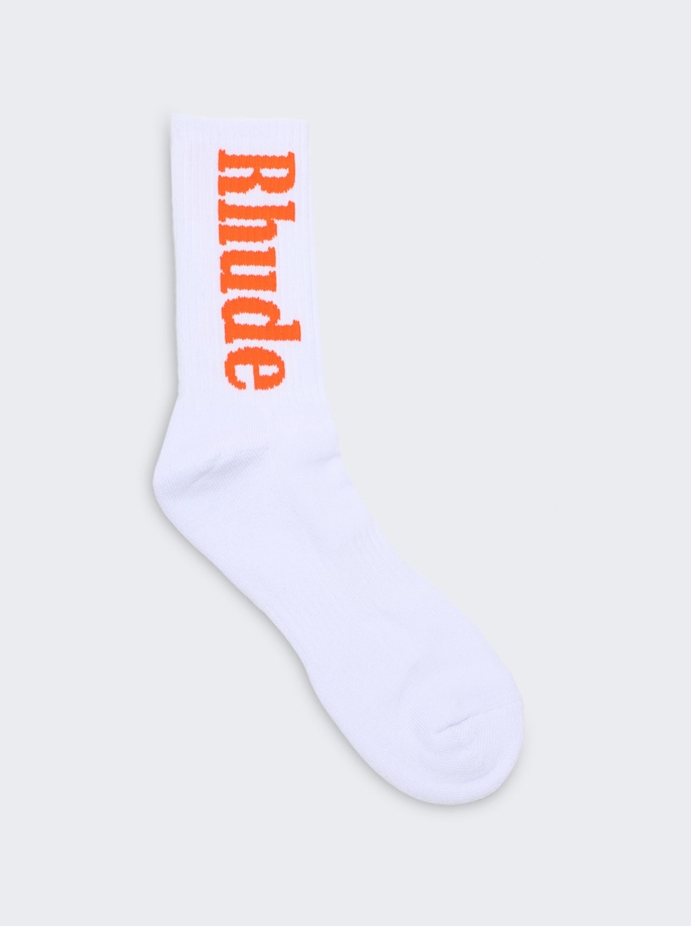 Logo Sock White And Orange - 1