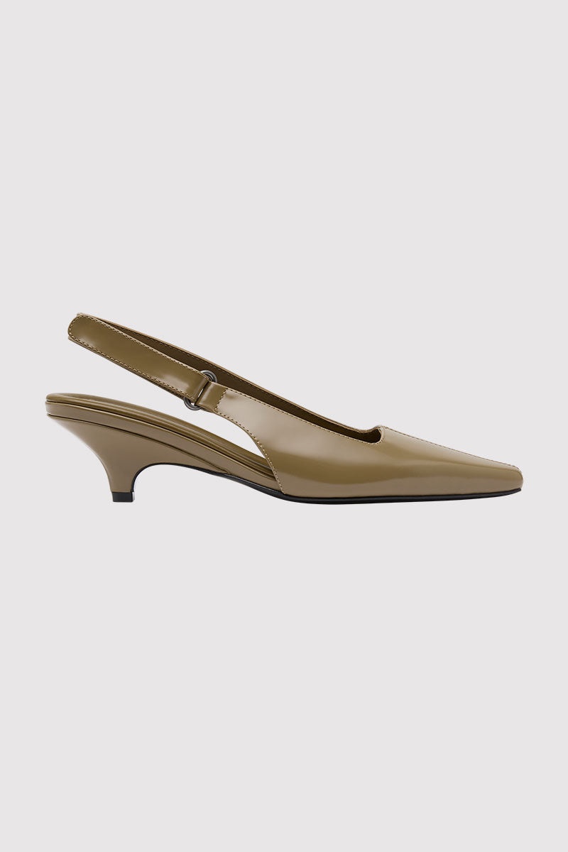 Utility Sling Back Heel - Oak - 1
