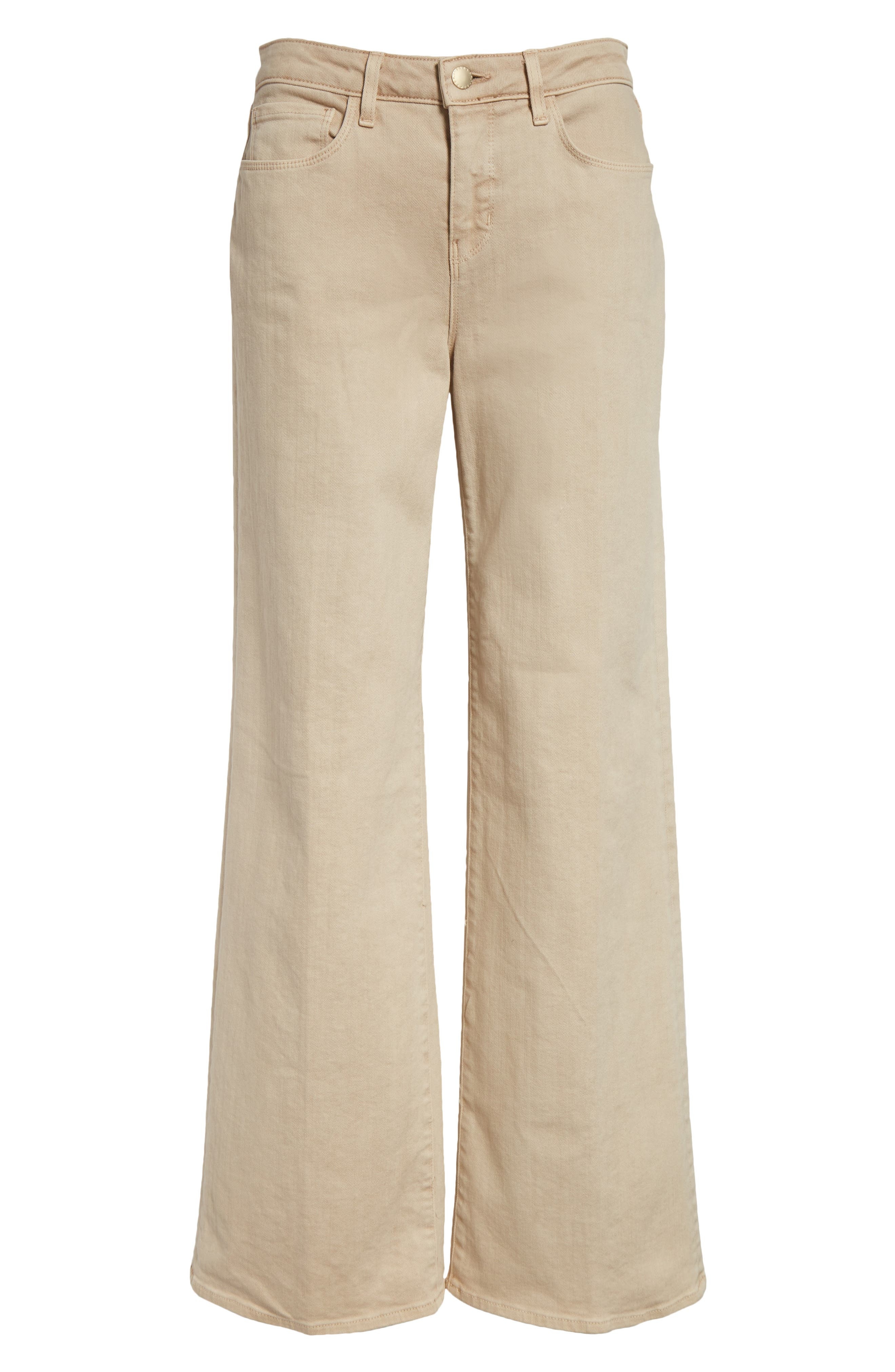 L'AGENCE Alicent Wide Leg Jeans in Biscuit at Nordstrom - 6