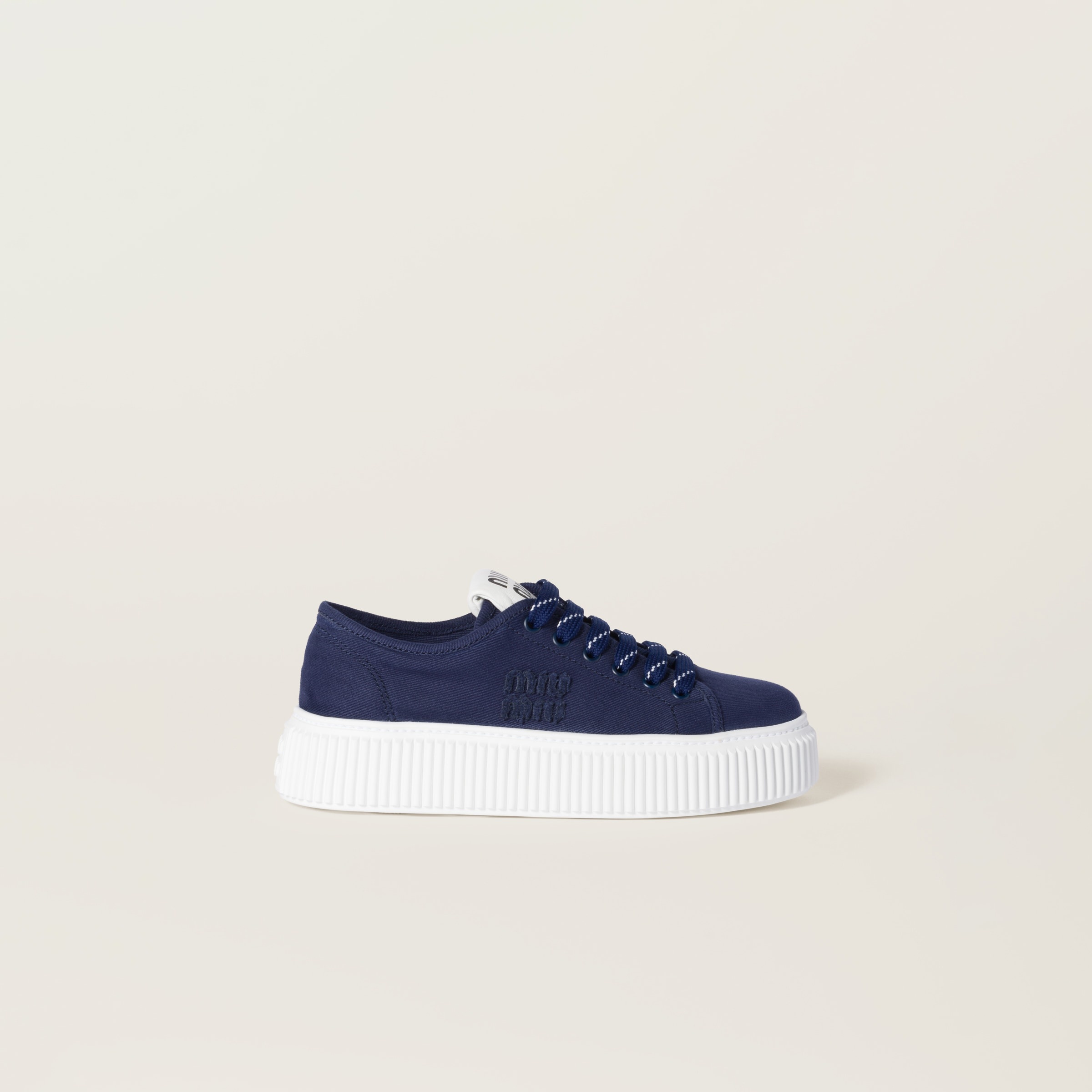 Denim sneakers with logo - 2