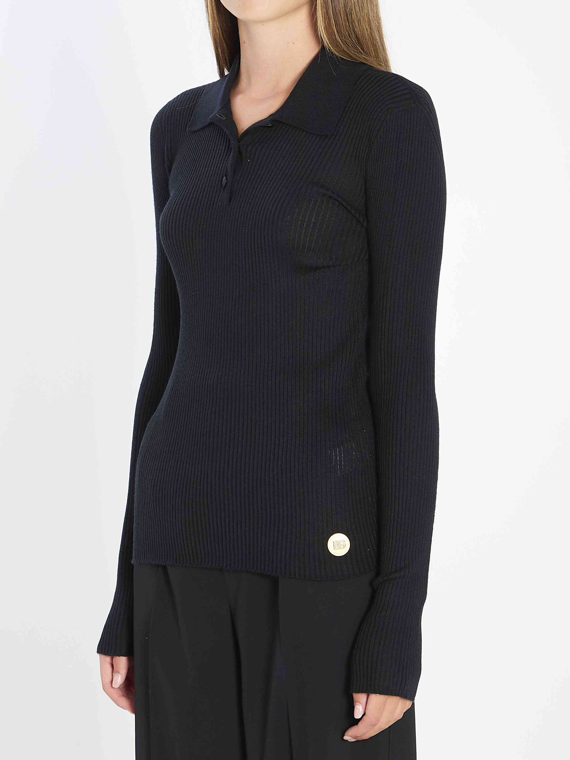 Dolce&Gabbana Women Long-Sleeve Polo Shirt - 2