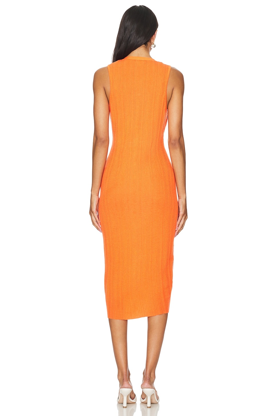 Domino Sleeveless Button Dress - 3