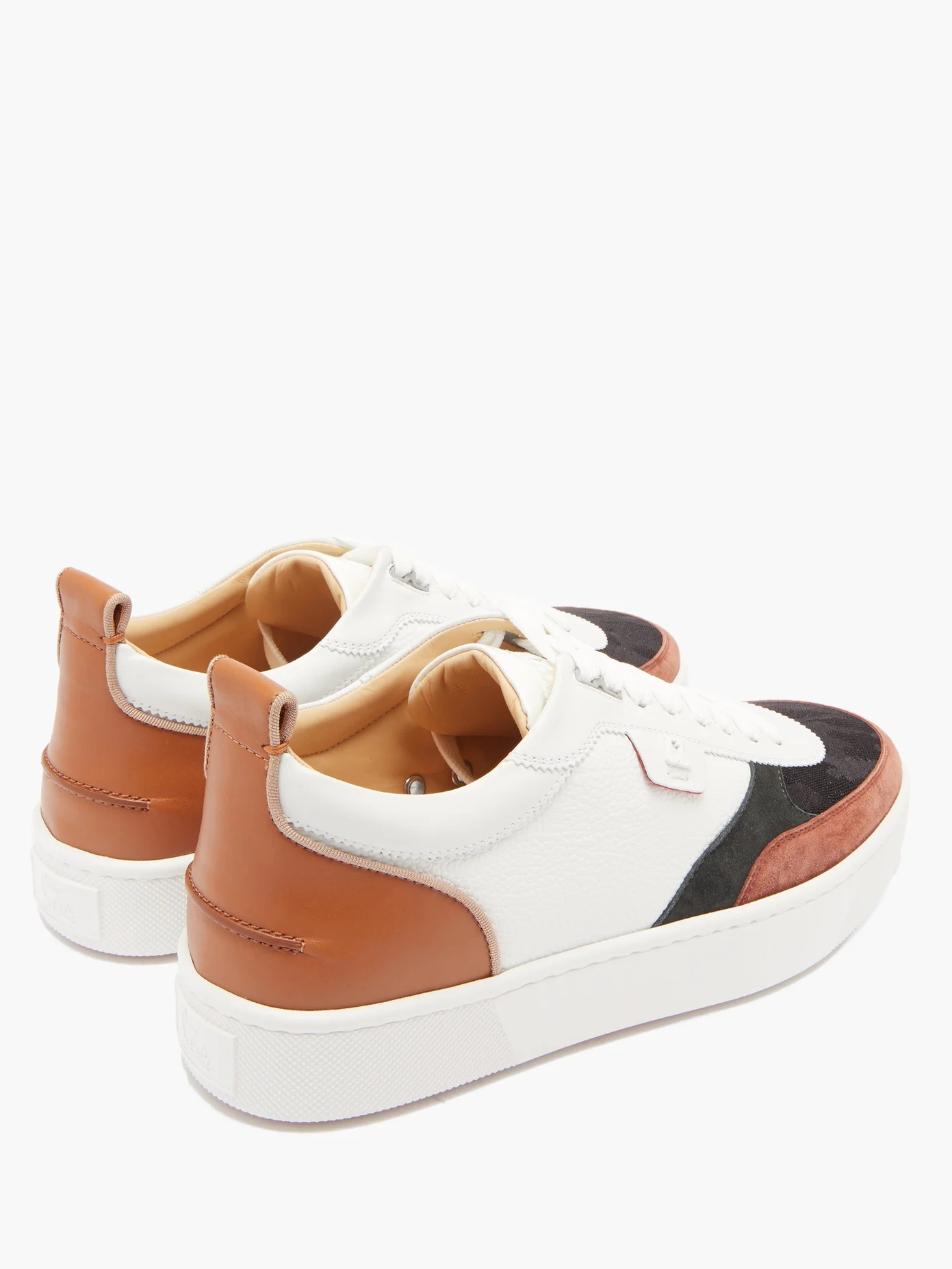 Happyrui leather and suede trainers - 4