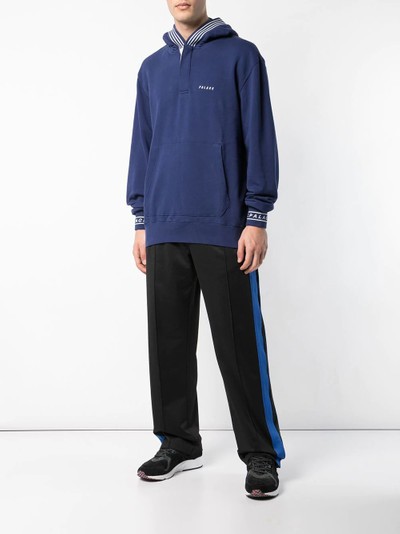 PALACE stripe trim hoodie outlook