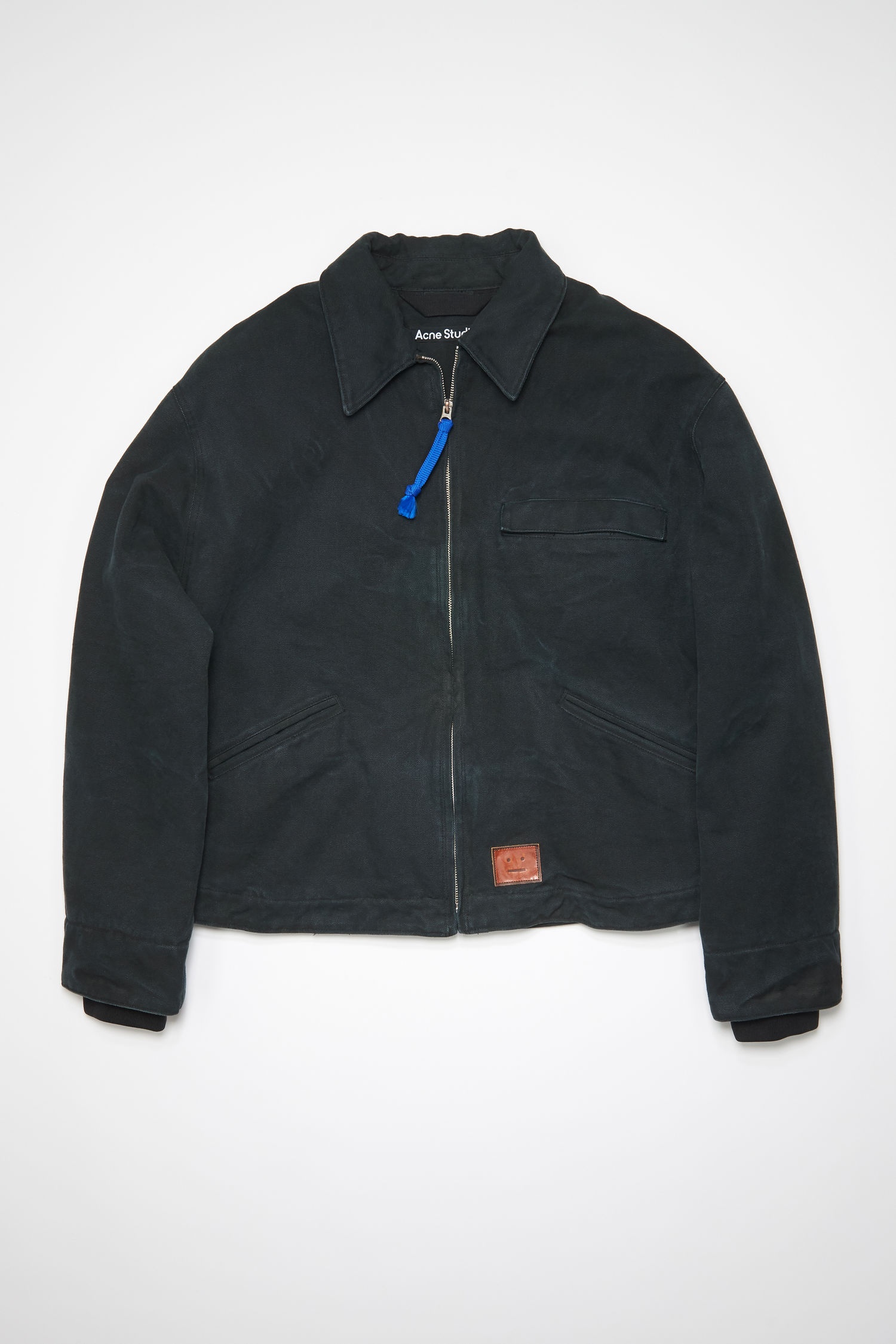 Stonewashed jacket - Black - 1