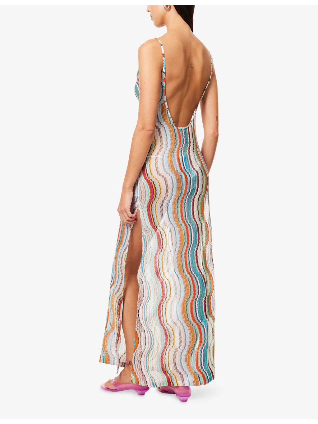 Miss Wave Lurex Knitted Maxi Dress - 4