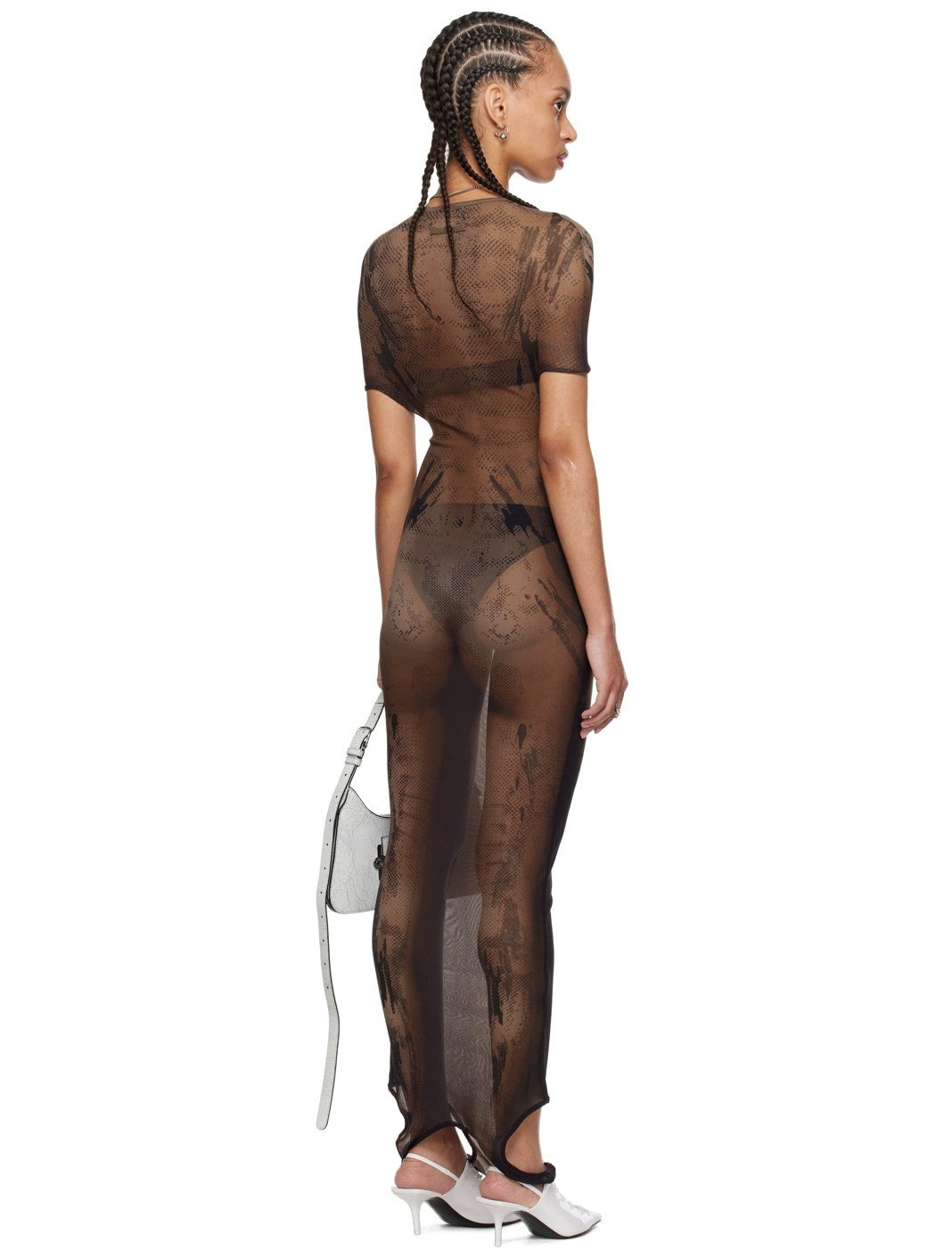 Brown Shayne Oliver Edition 'GS Sport' Maxi Dress - 3