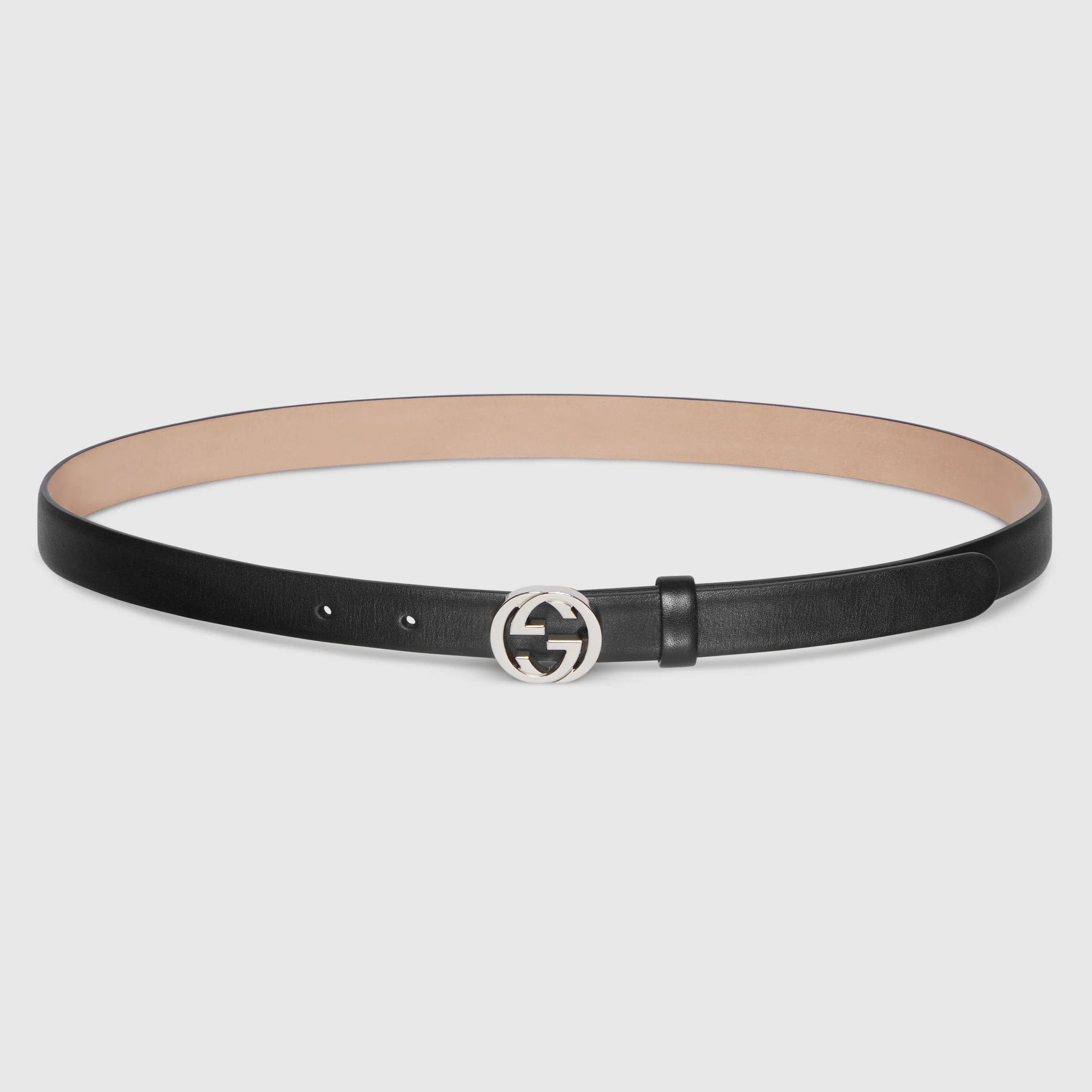 Thin belt with Interlocking G buckle - 1