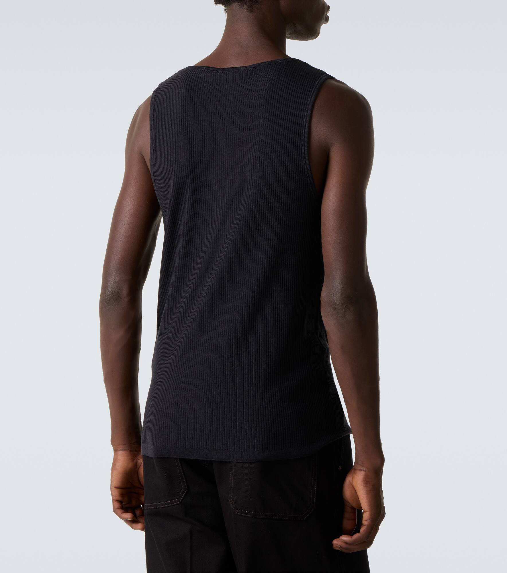 Ribbed-knit wool tank top - 4