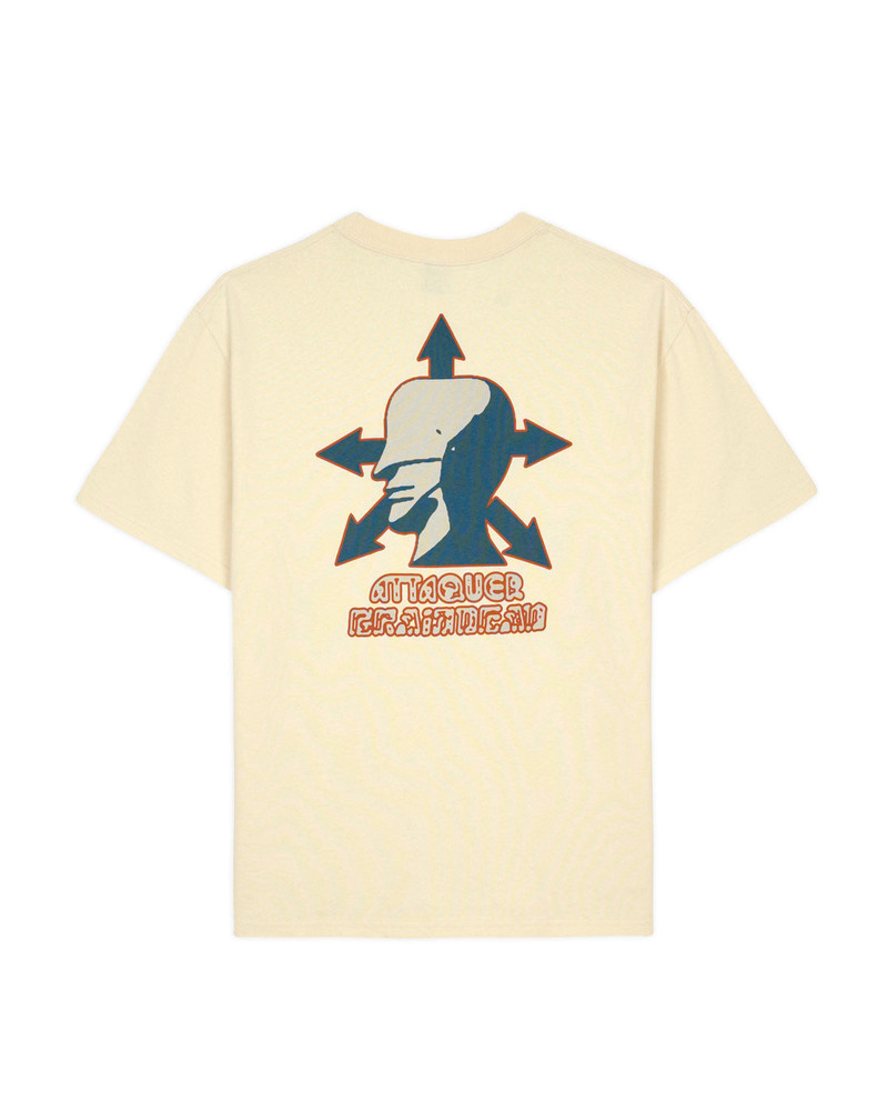 BRAIN DEAD Brain Dead x Attaquer T-shirt - Natural outlook