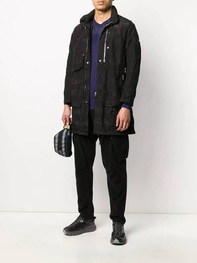 Stone Island Shadow Project stowable hood zip-up parka outlook