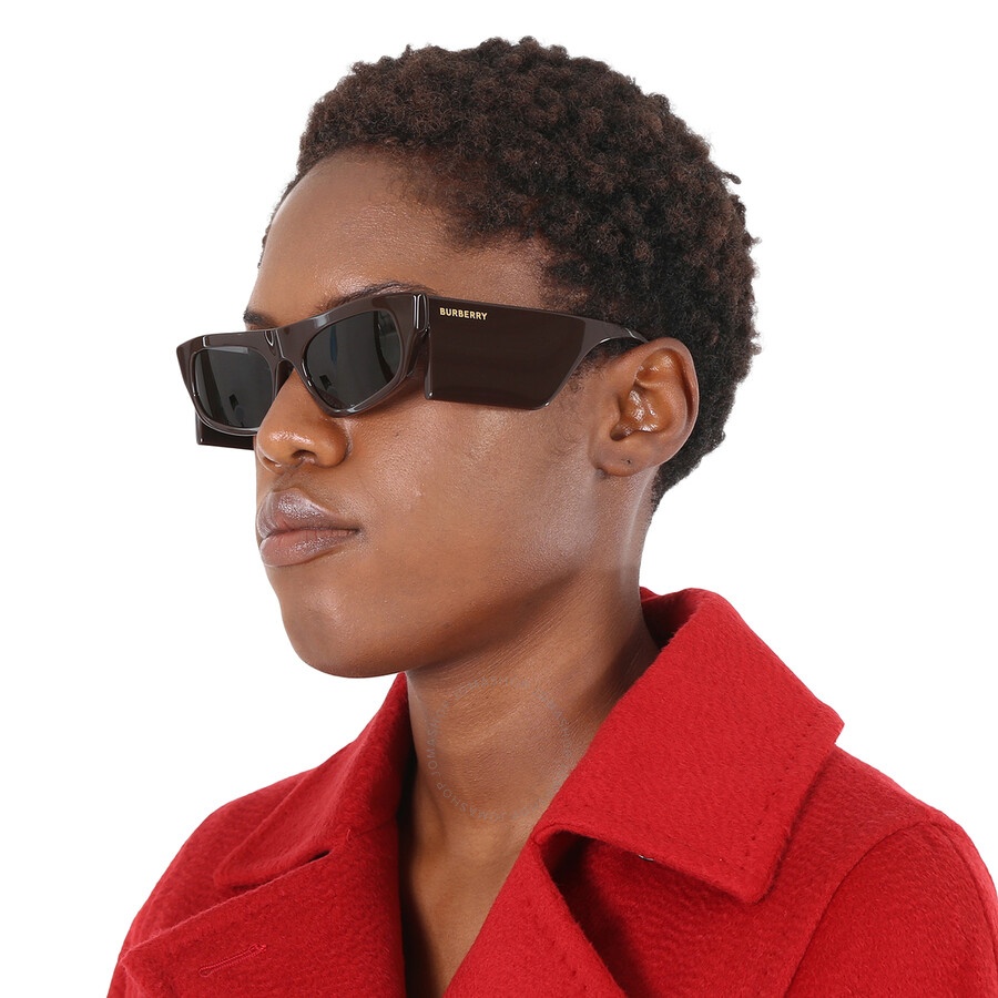 Burberry Palmer Dark Grey Irregular Ladies Sunglasses BE4385 403787 55 - 3