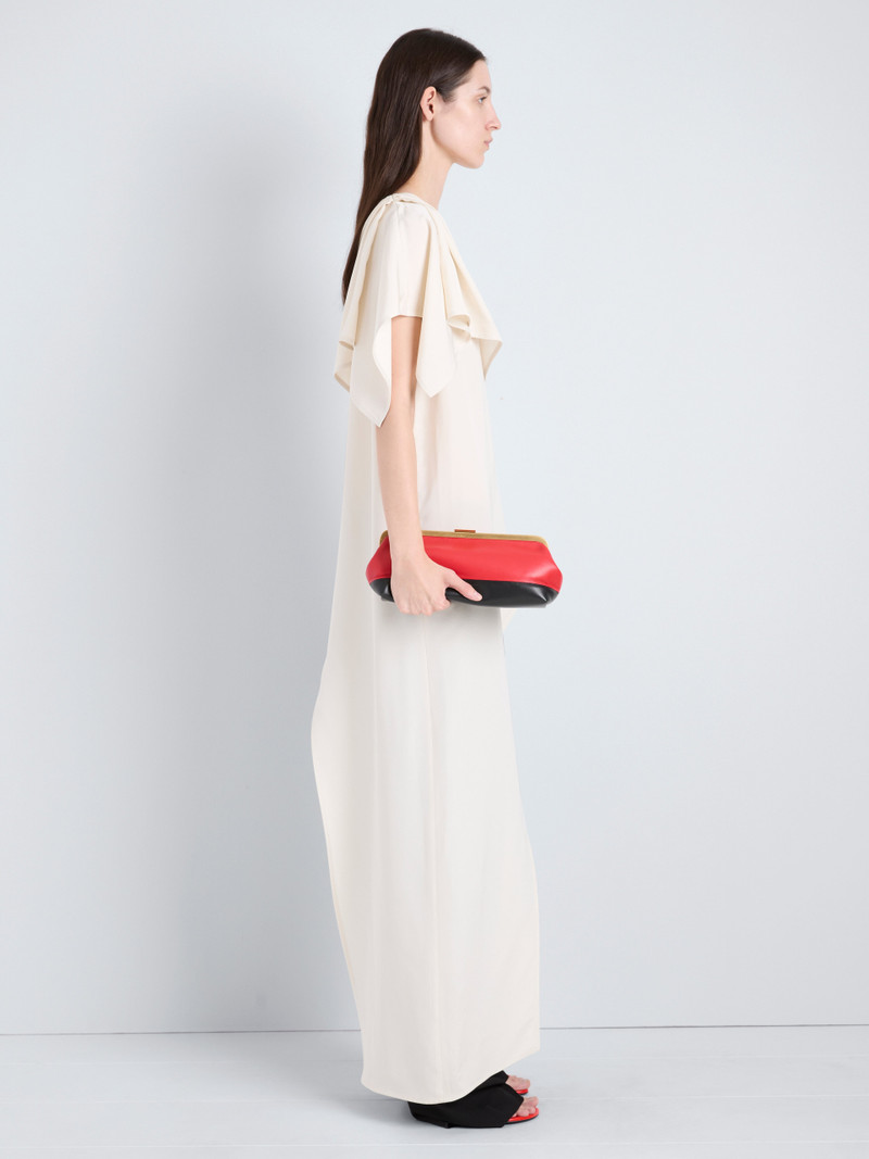 Armory Clutch in Striped Nappa Plonge 2