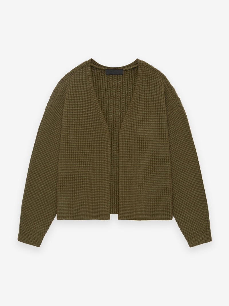 Heavy Waffle Cardigan - 1