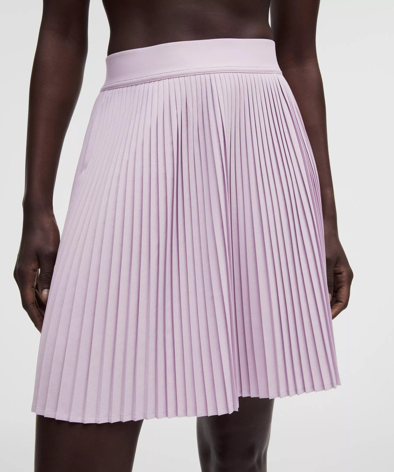 Pleated High-Rise Knee-Length Tennis Skirt 4
